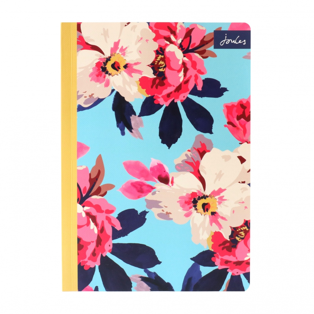 Set of 2 A5 Floral and Striped Print Notebooks By Joules